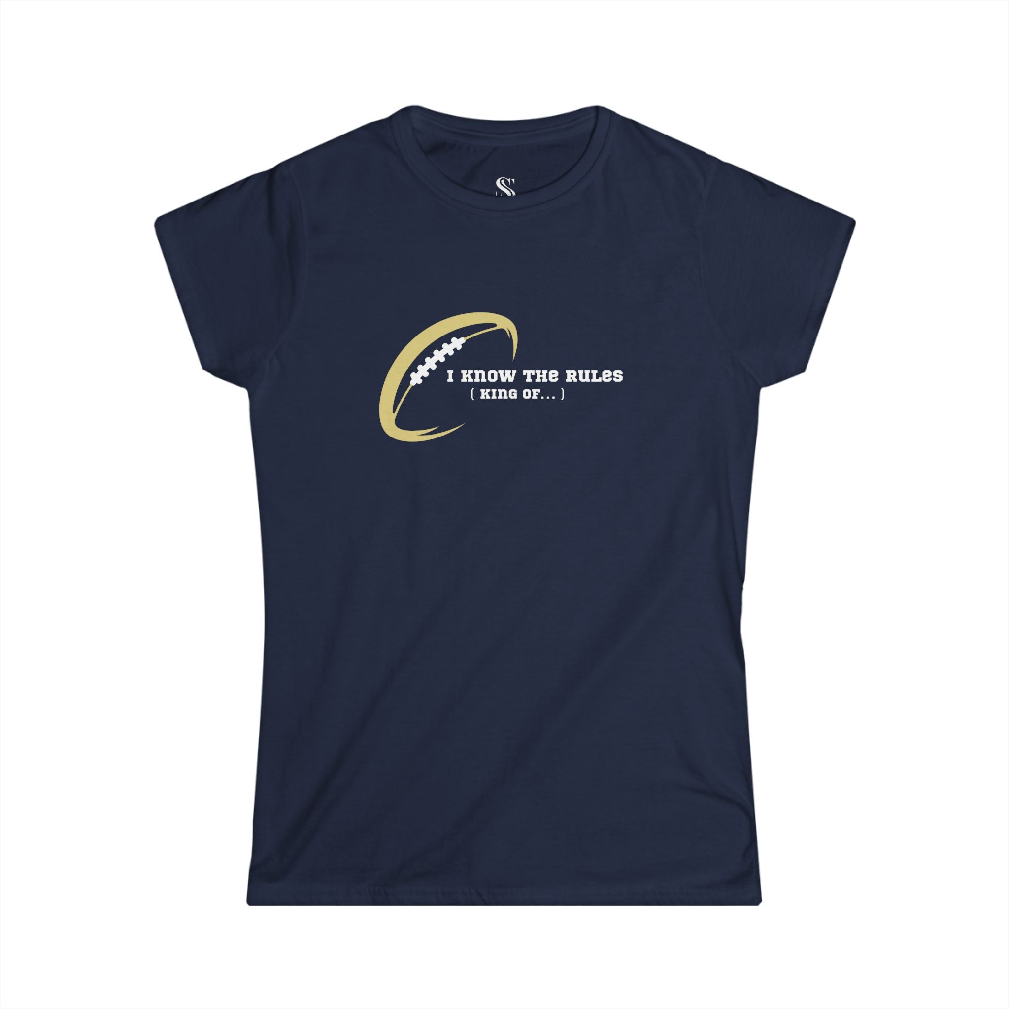 Women's "I Know the Rules" Football Tee