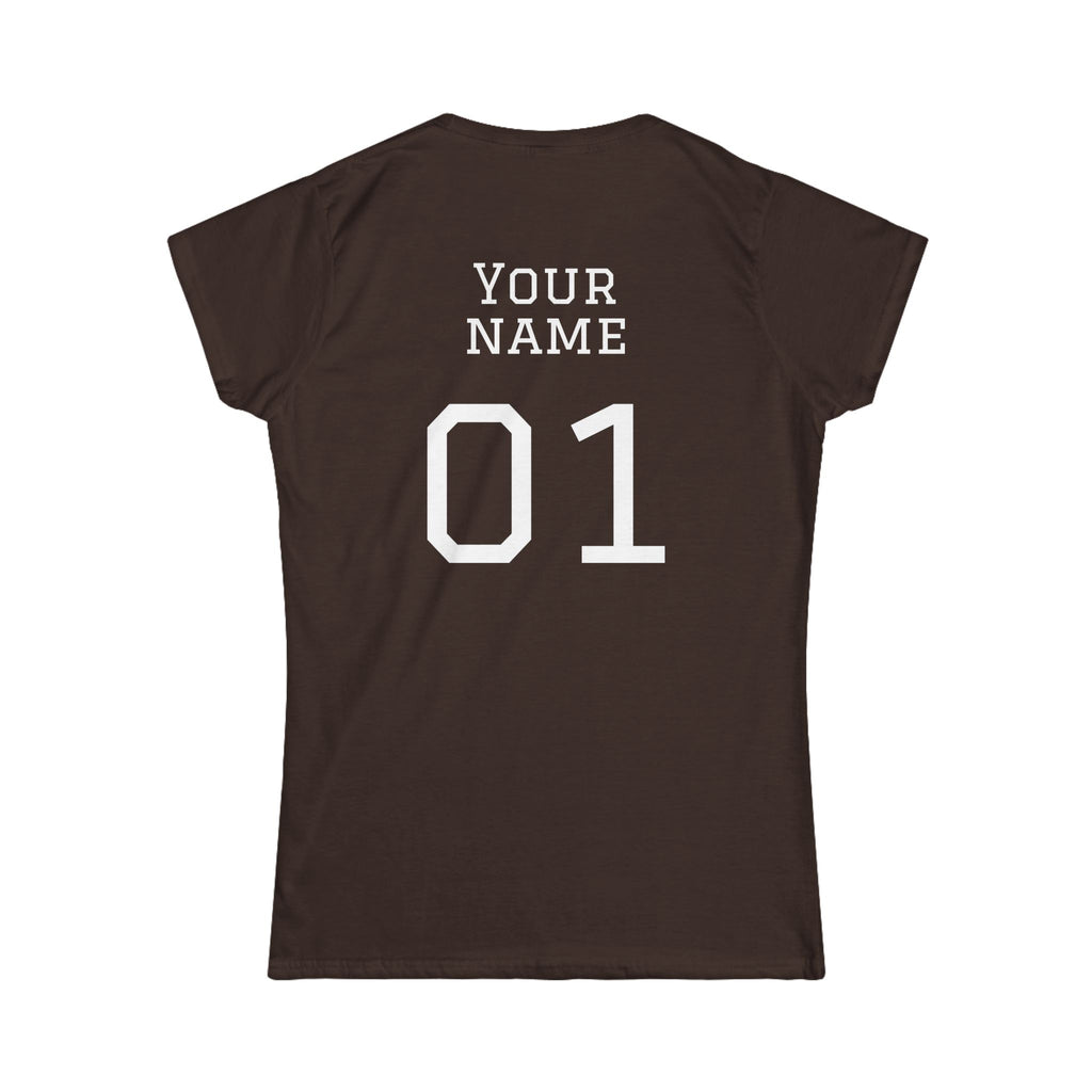 Women's "Sideline Family" Personalized Name & Number Tee