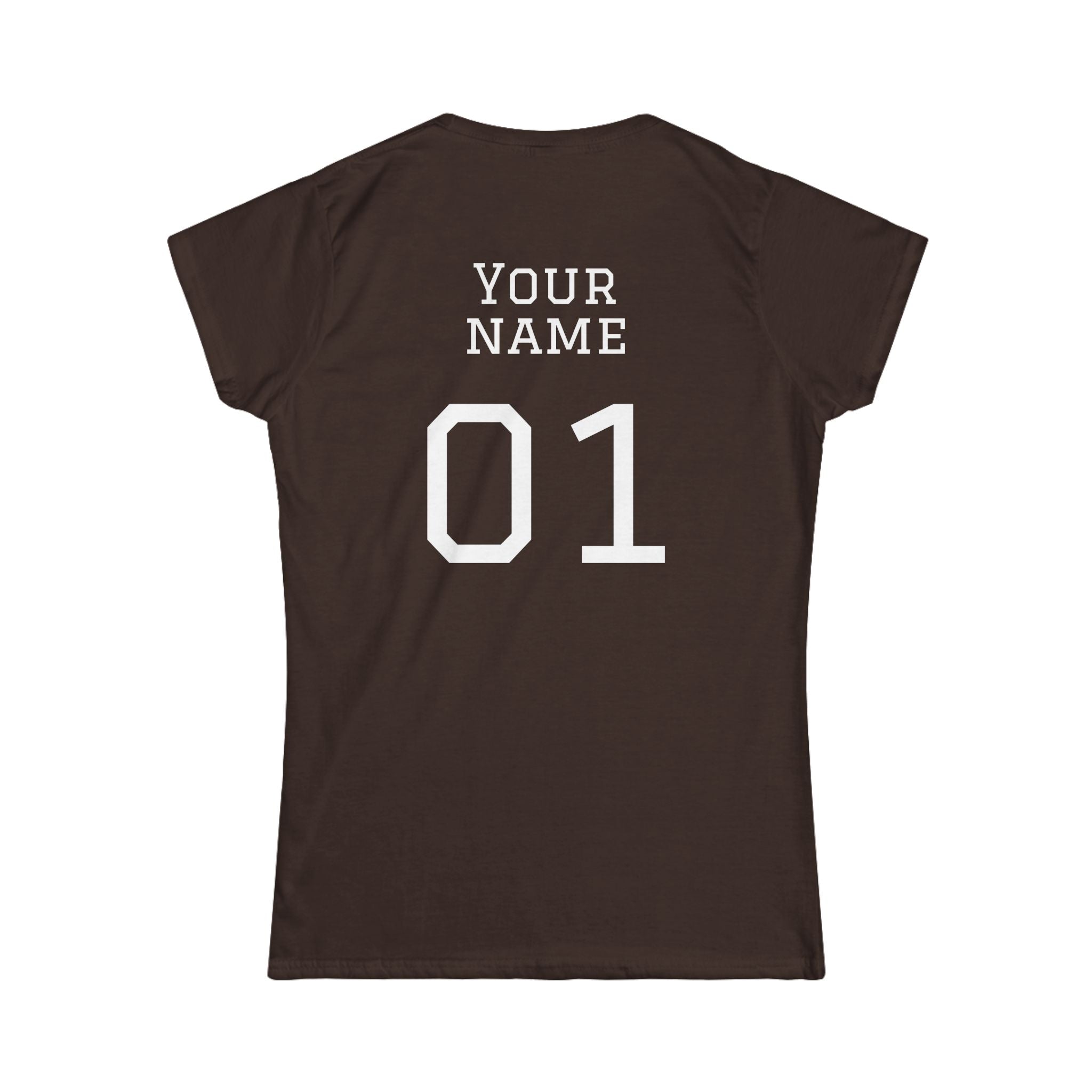 Women's "Sideline Family" Personalized Name & Number Tee