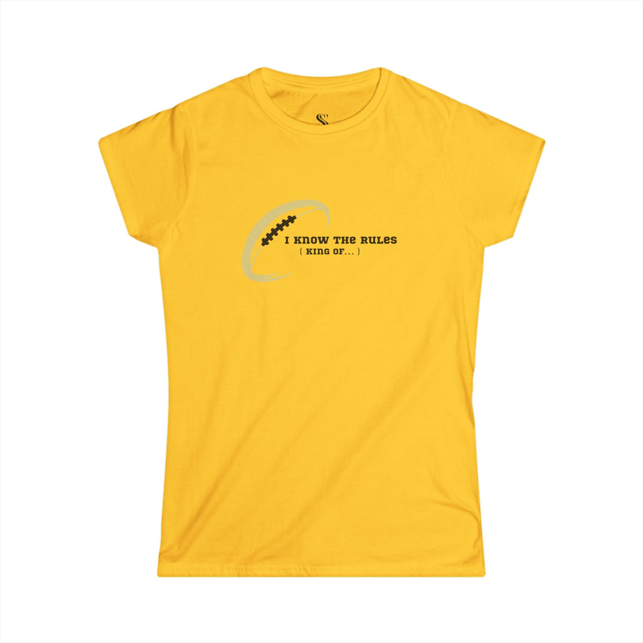 Women's "I Know the Rules" Football Tee
