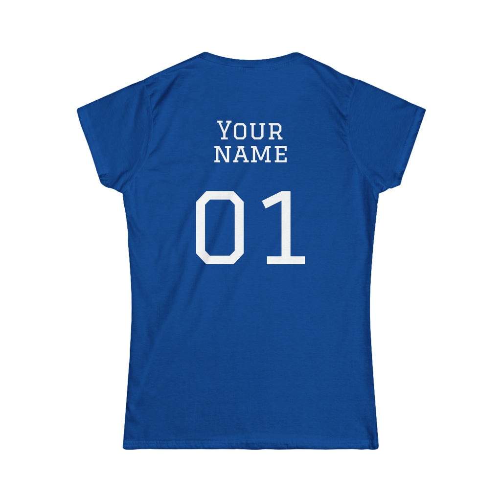 Women's "Sideline Family" Personalized Name & Number Tee