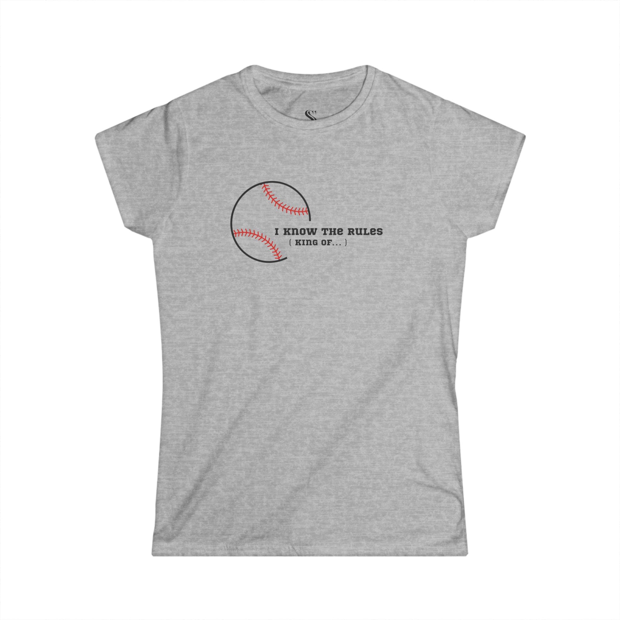 Women’s "I Know the Rules" Baseball Tee