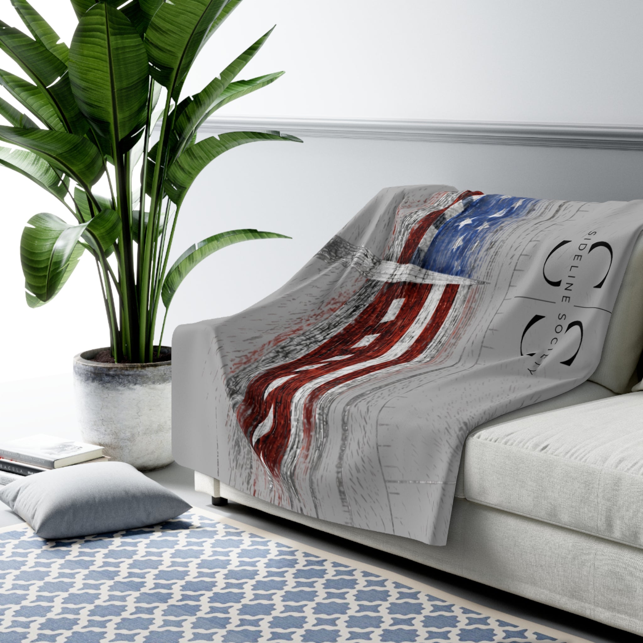 USA Stadium Sherpa Fleece Blanket