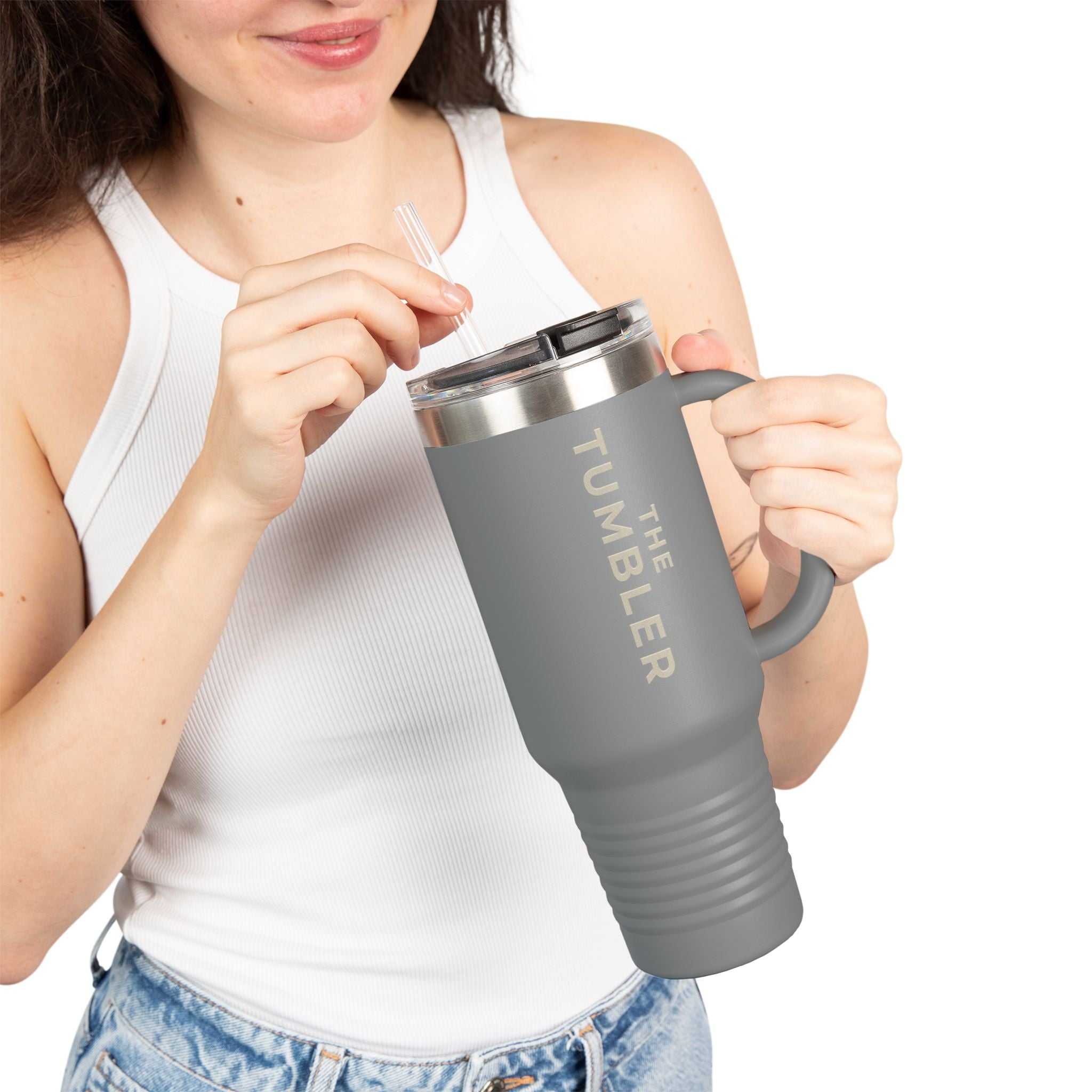 Sideline 40oz. Stainless Insulated Tumbler w/ Straw