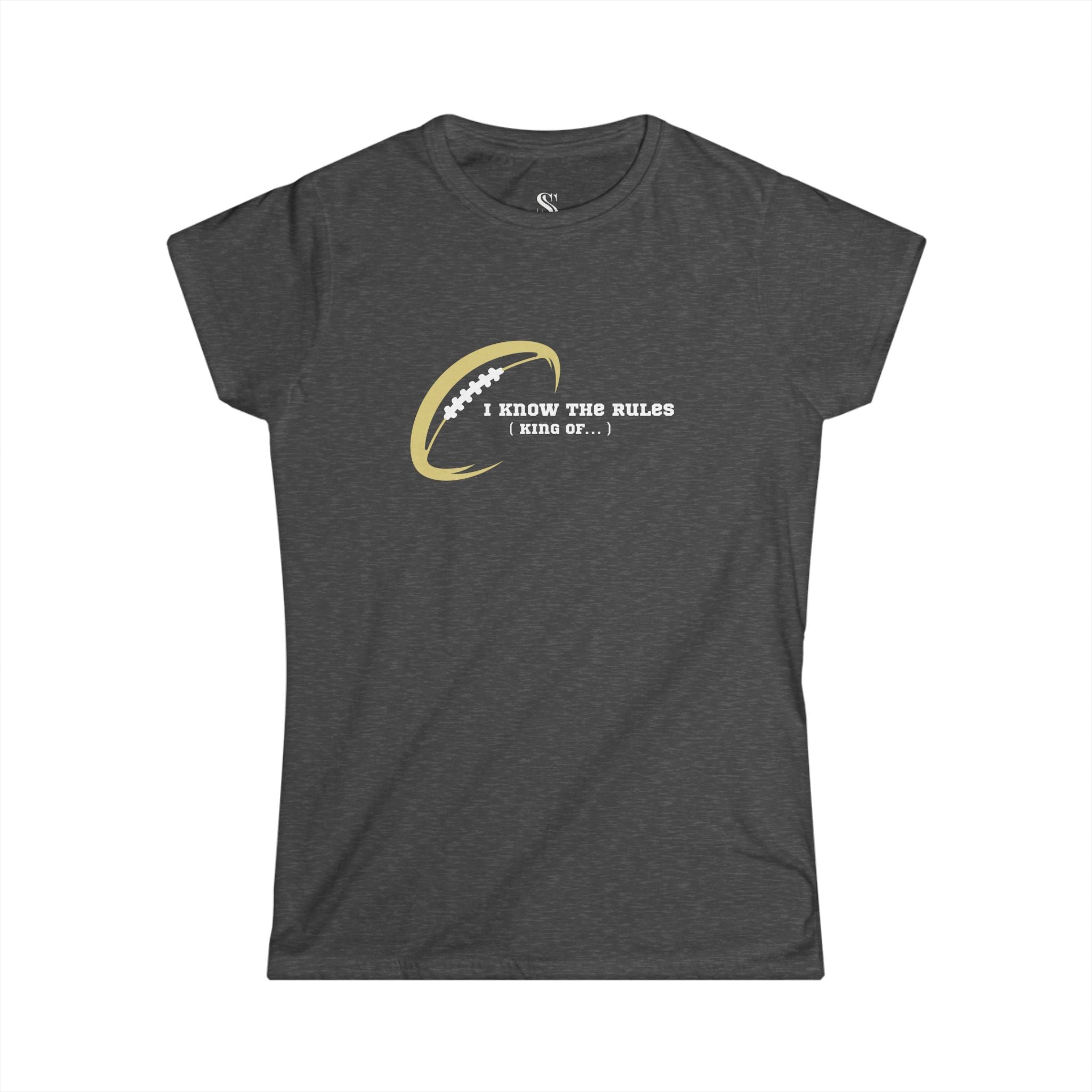 Women's "I Know the Rules" Football Tee