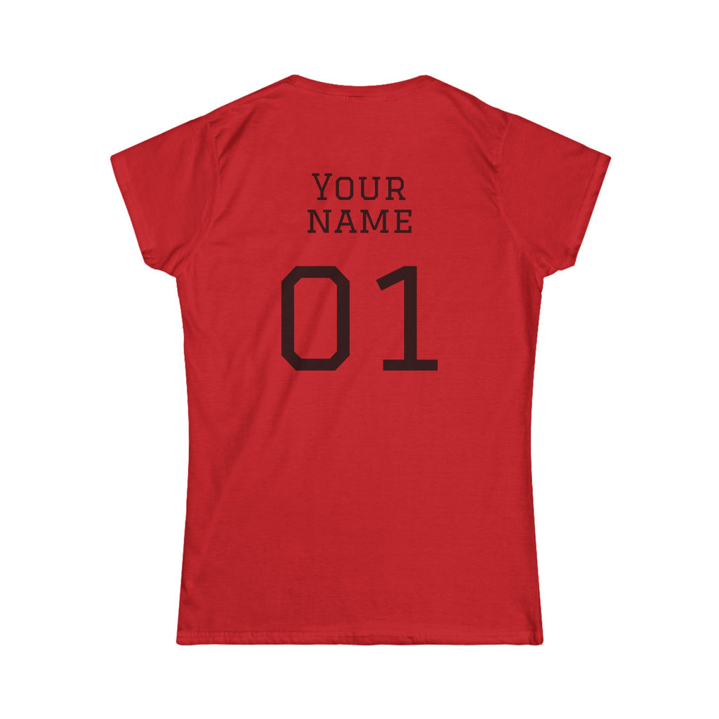 Women's "Sideline Family" Personalized Name & Number Tee