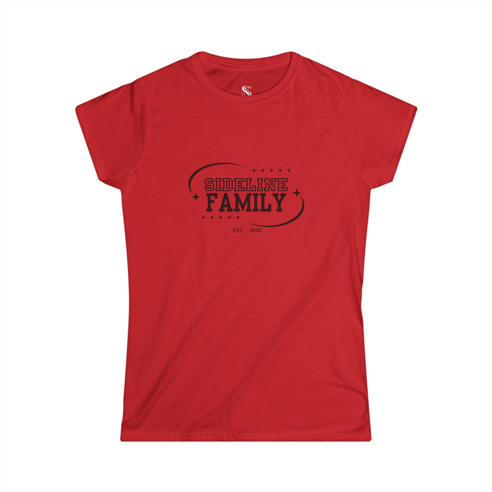 Women's "Sideline Family" Personalized Name & Number Tee