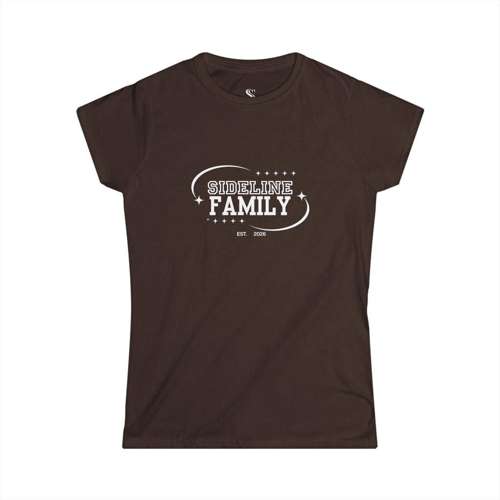 Women's "Sideline Family" Personalized Name & Number Tee