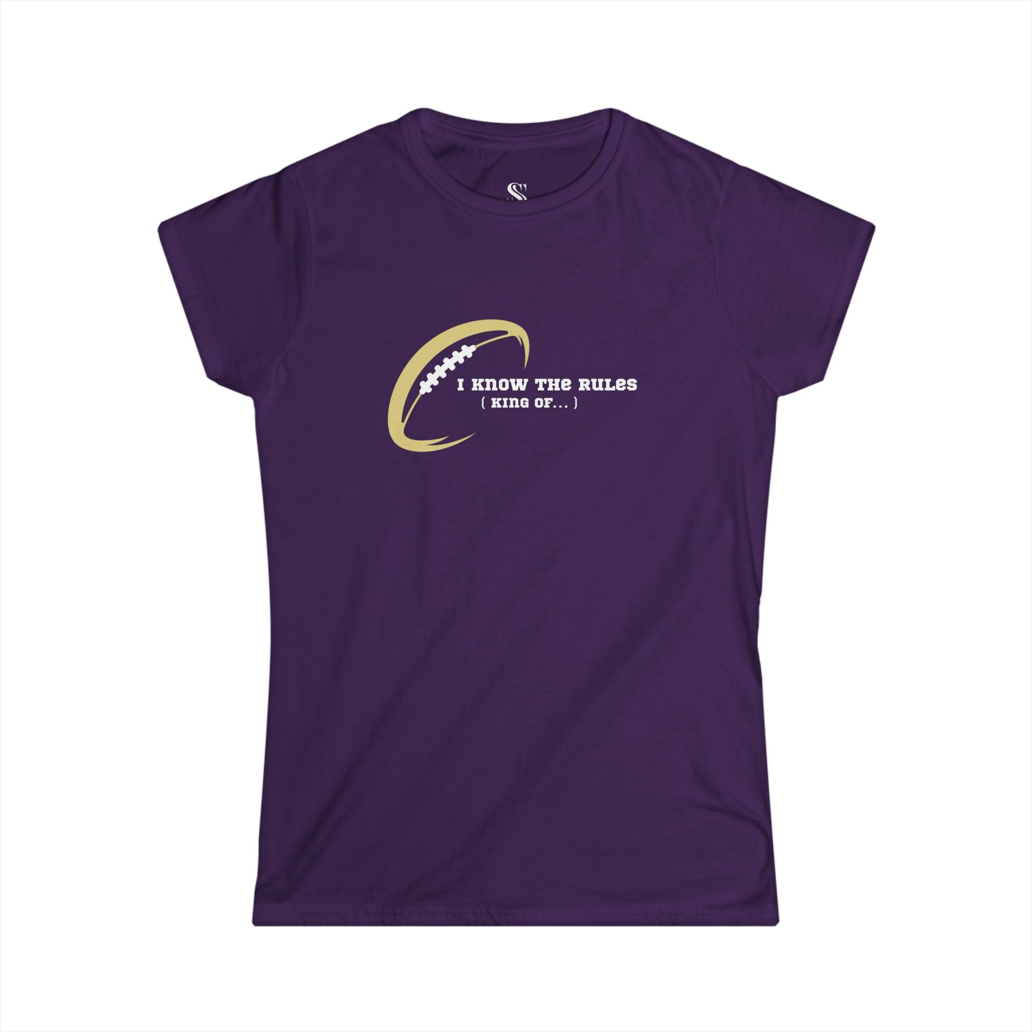 Women's "I Know the Rules" Football Tee