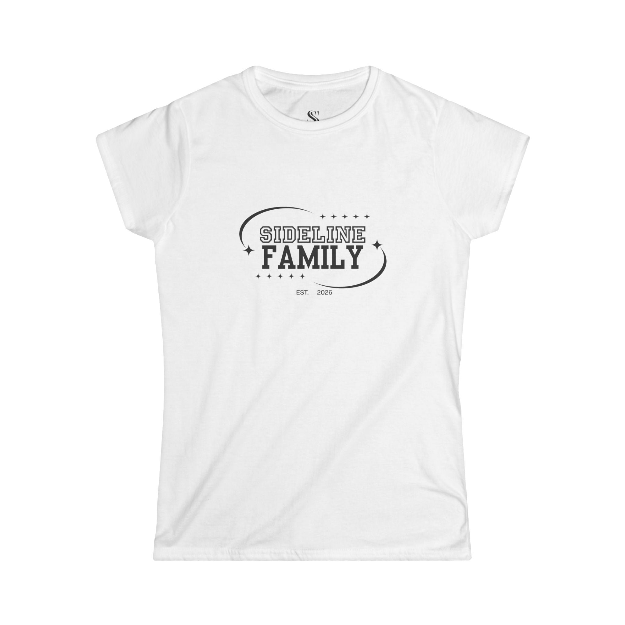 Women's "Sideline Family" Personalized Name & Number Tee