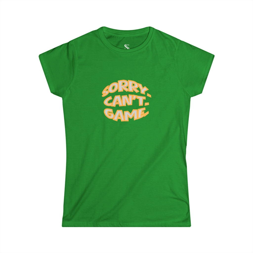 Women's "Sorry. Can't. Game." Retro Tee