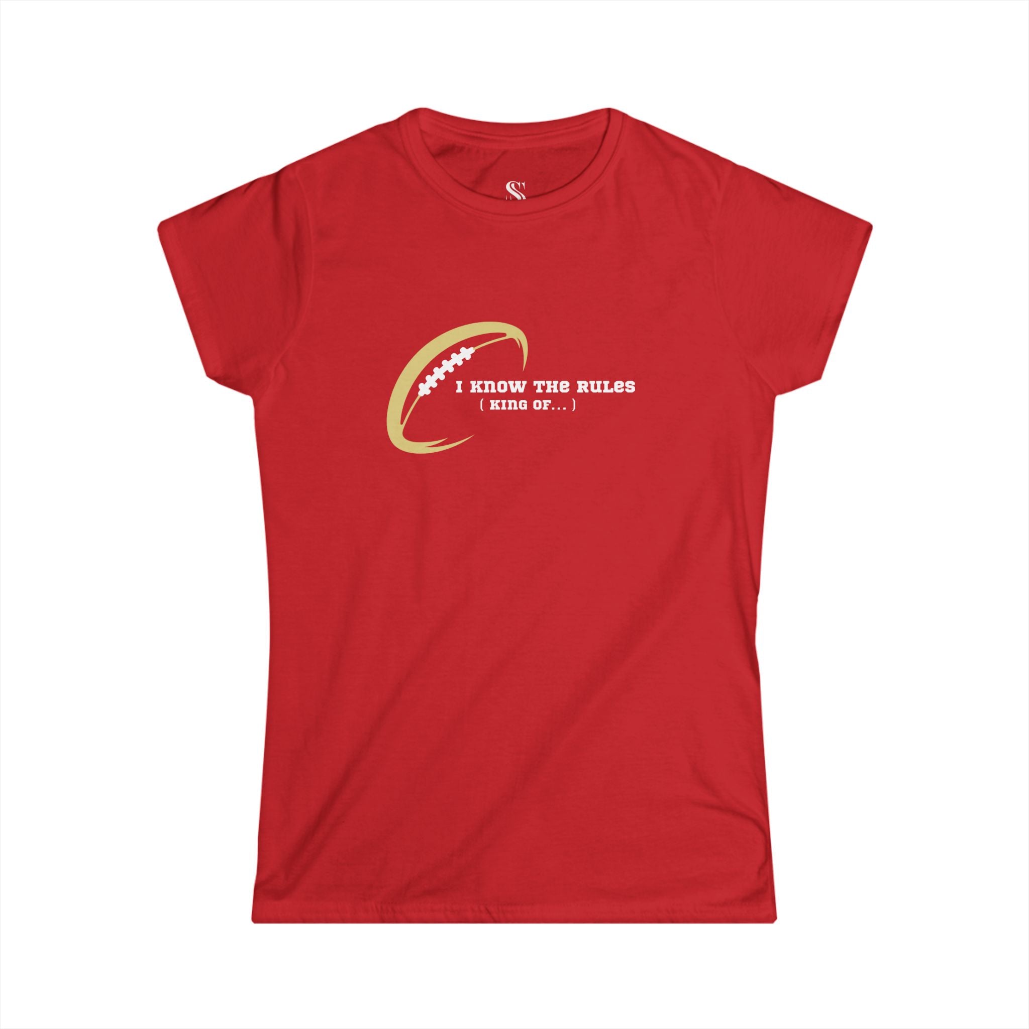 Women's "I Know the Rules" Football Tee