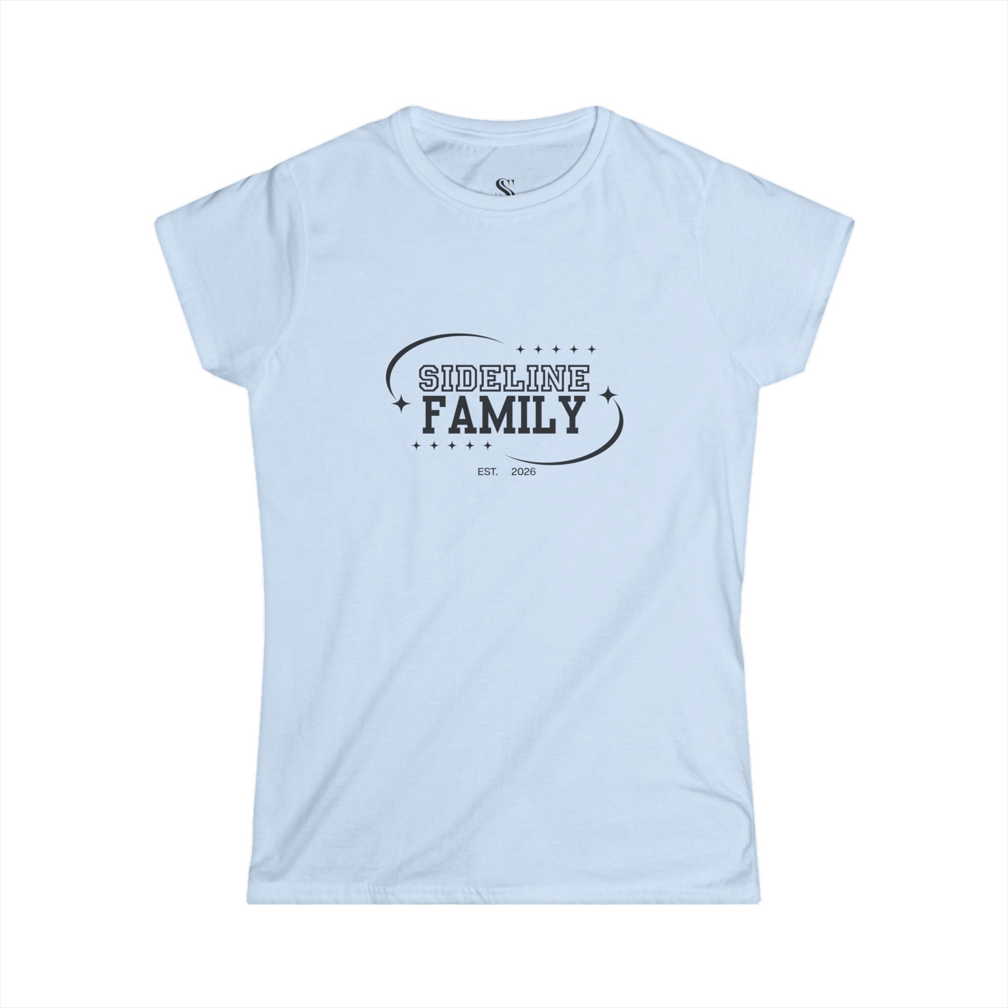 Women's "Sideline Family" Personalized Name & Number Tee